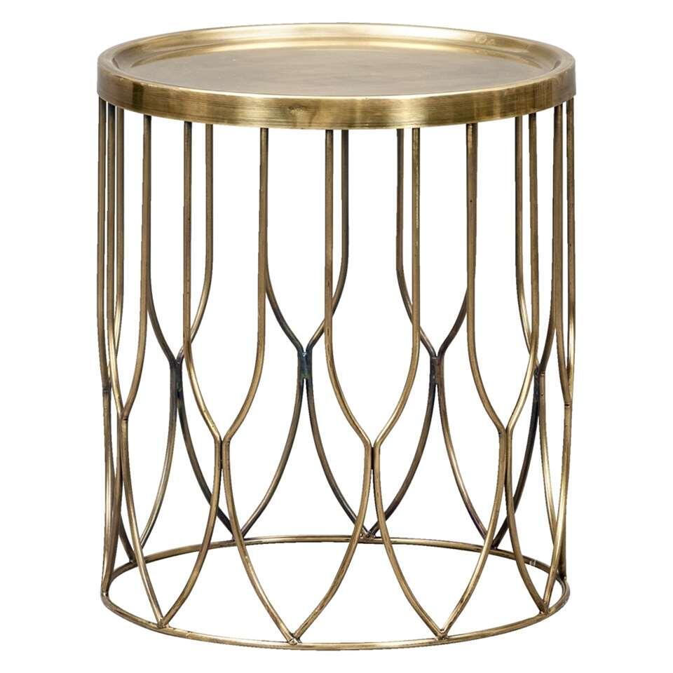 Bijzettafel Verdi - messingkleur - 40xØ35 cm