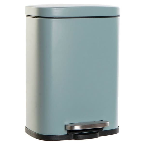 Søppelkasse DKD Home Decor Metall Lysegrp 5 L polypropylen Grunnleggende