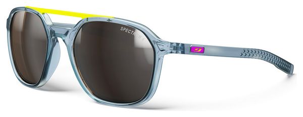 Lunettes Julbo Slack Cover - Spectron 4 - Bleu Translucide Brillant/Rose