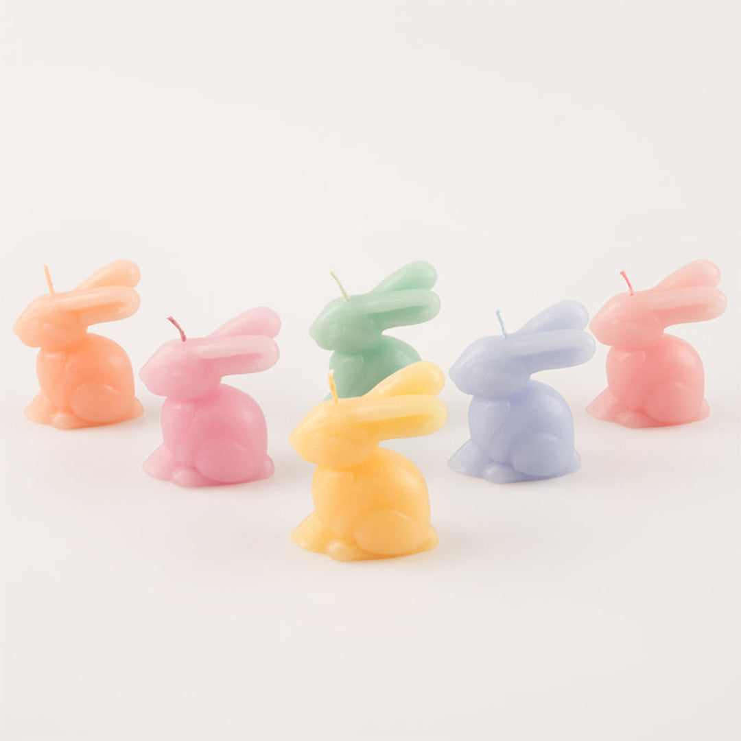 Meri meri feestkaarsjes mini bunny - 6st