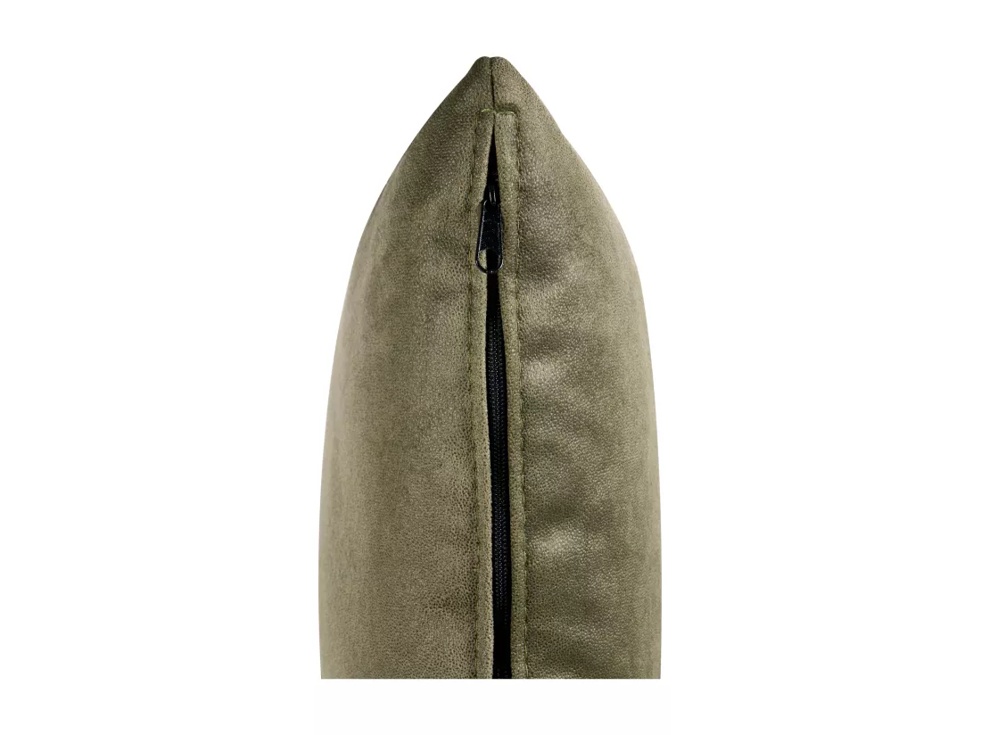 Chaise longue côté droit en velours vert olive LANNILS