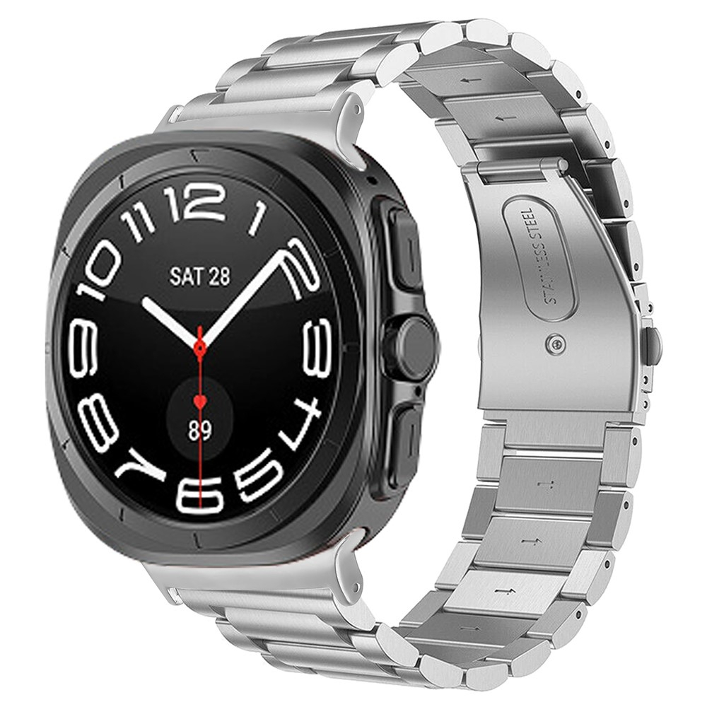 Samsung Galaxy Watch Ultra (47mm) Edelstahl Armband mit Butterfly Verschluss - Silber