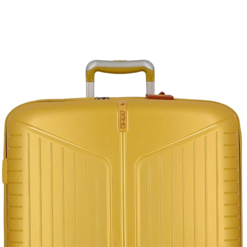 Valise cabine rigide extensible Évaé 55 cm Jaune