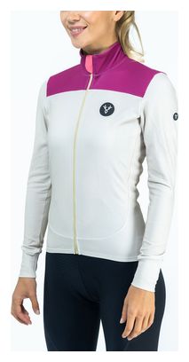 Maillot Manches Longues Femme LeBram Ventoux Beige Rose