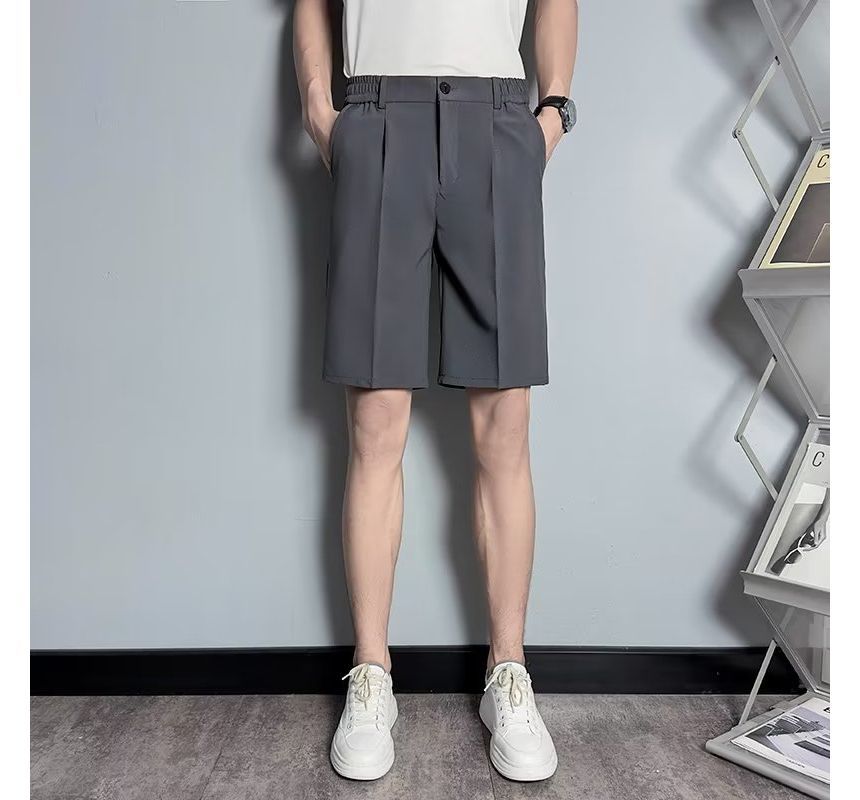 Loansk - Hoge taille effen shorts