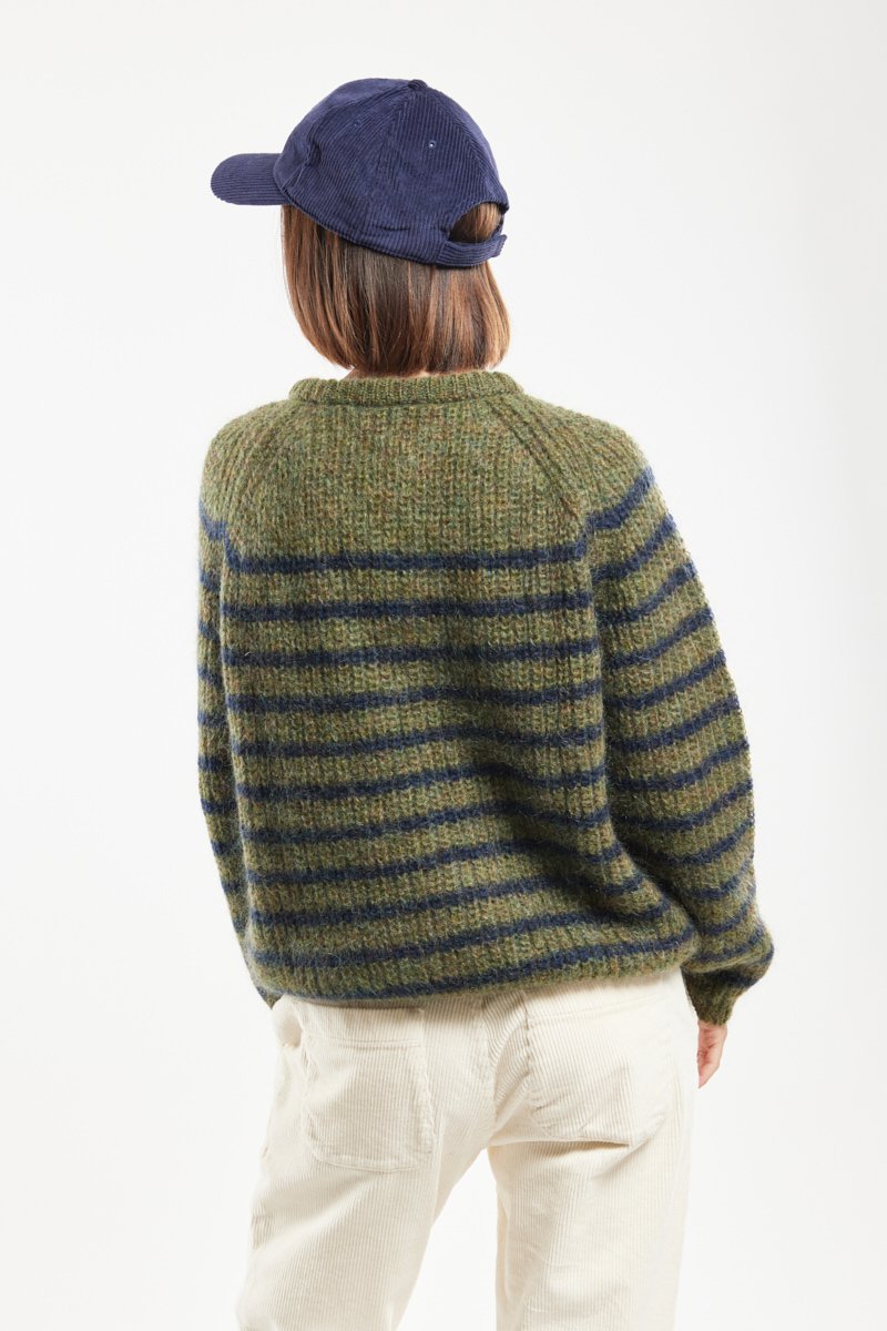 Cardigan rayé Carl - mohair