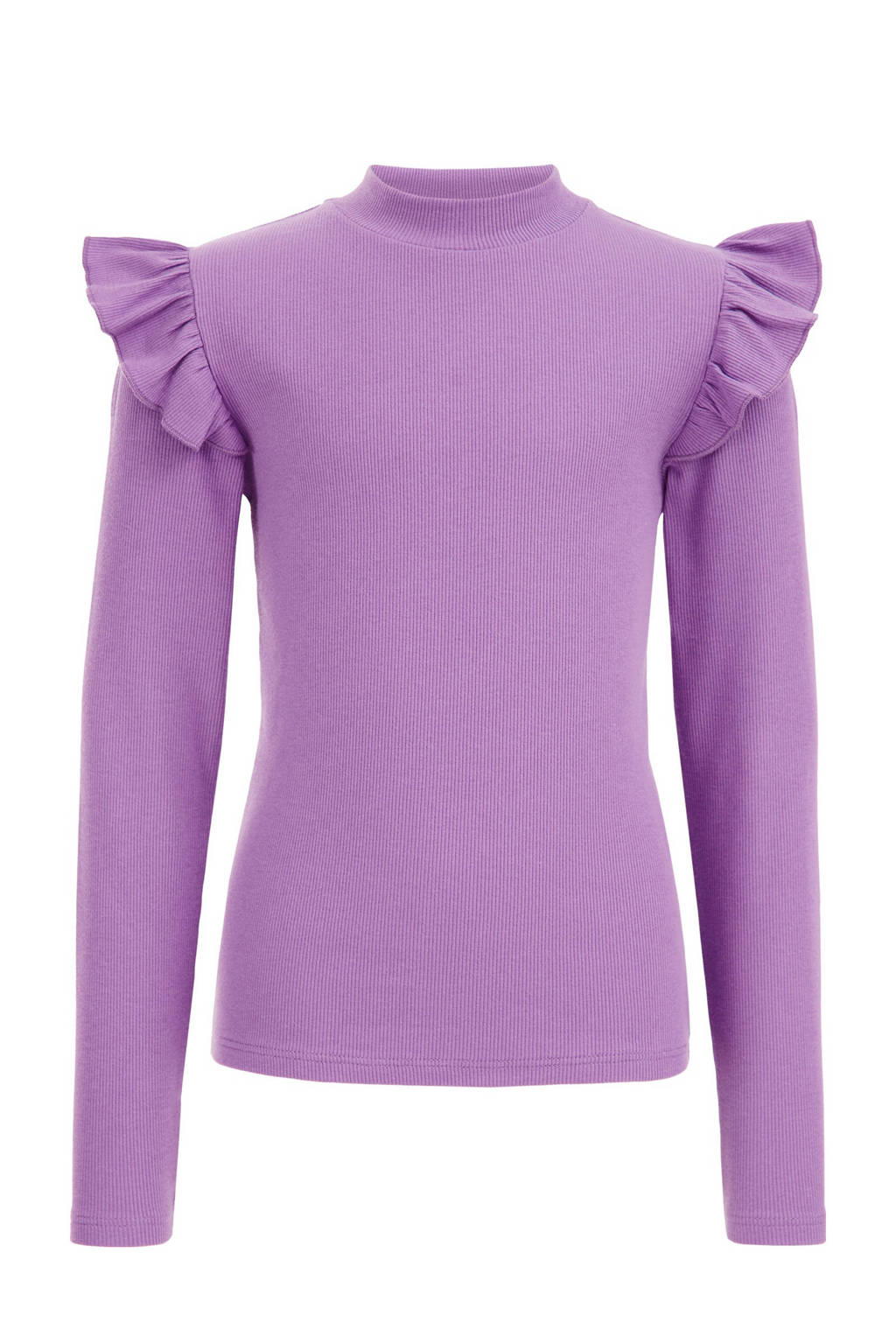 WE Fashion longsleeve purple pillow