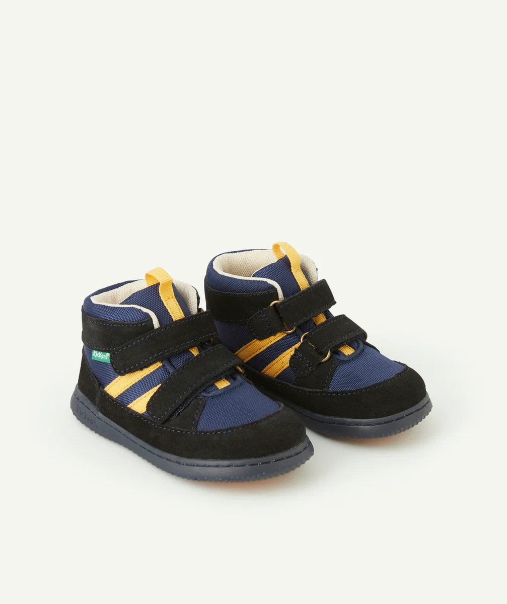 KICKERSCHAUSSURES MONTANTES BÉBÉ GARÇON BLEU ORANGE