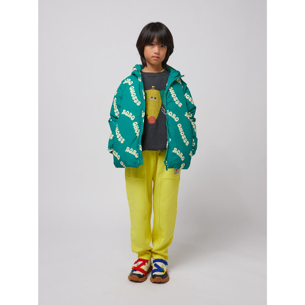 Køb Bobo Choses Green Wavy Bobo Choses All Over Lys Vatteret Anorak