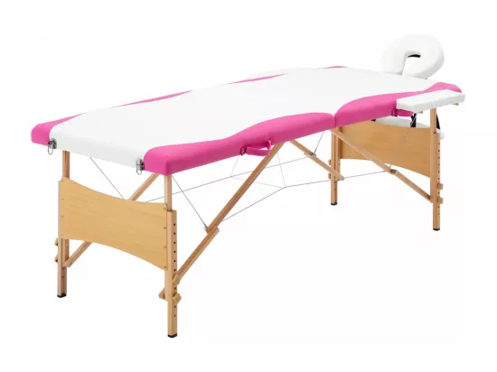 Table de massage pliable bois blanche 191 x 70 x 59 cm 02_0001811
