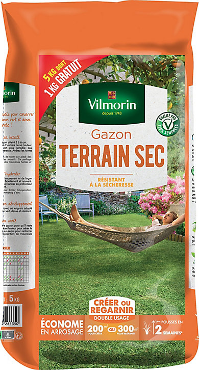 Gazon terrain sec 5 kg