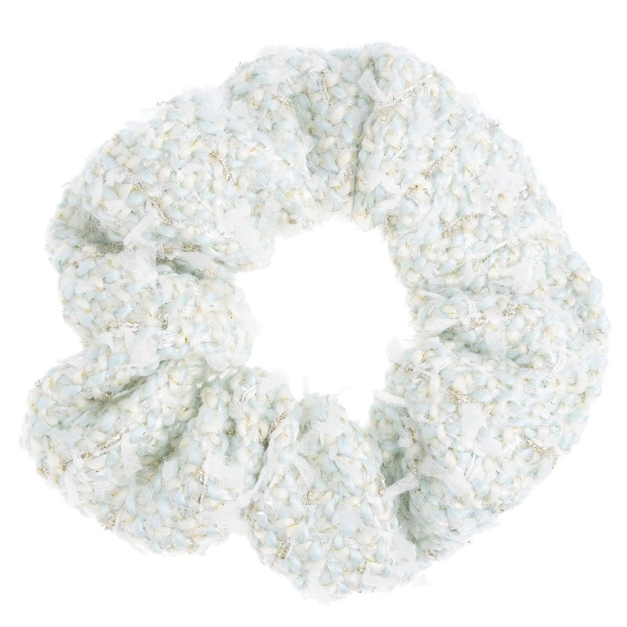 DARK Tweed Scrunchie Teal