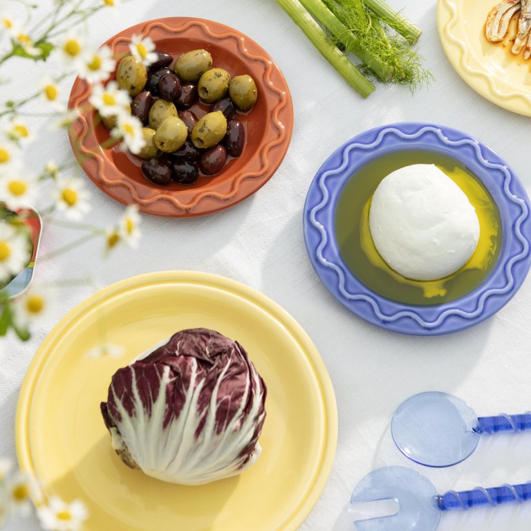 &klevering Mochi dinerbord Ø22,5 set van 2 Yellow