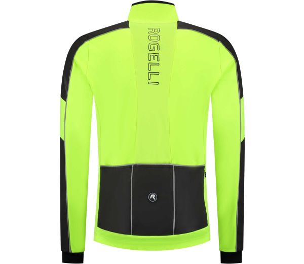 Rogelli Essential Hi-Vis Vinterjakke, Yellow/Reflection