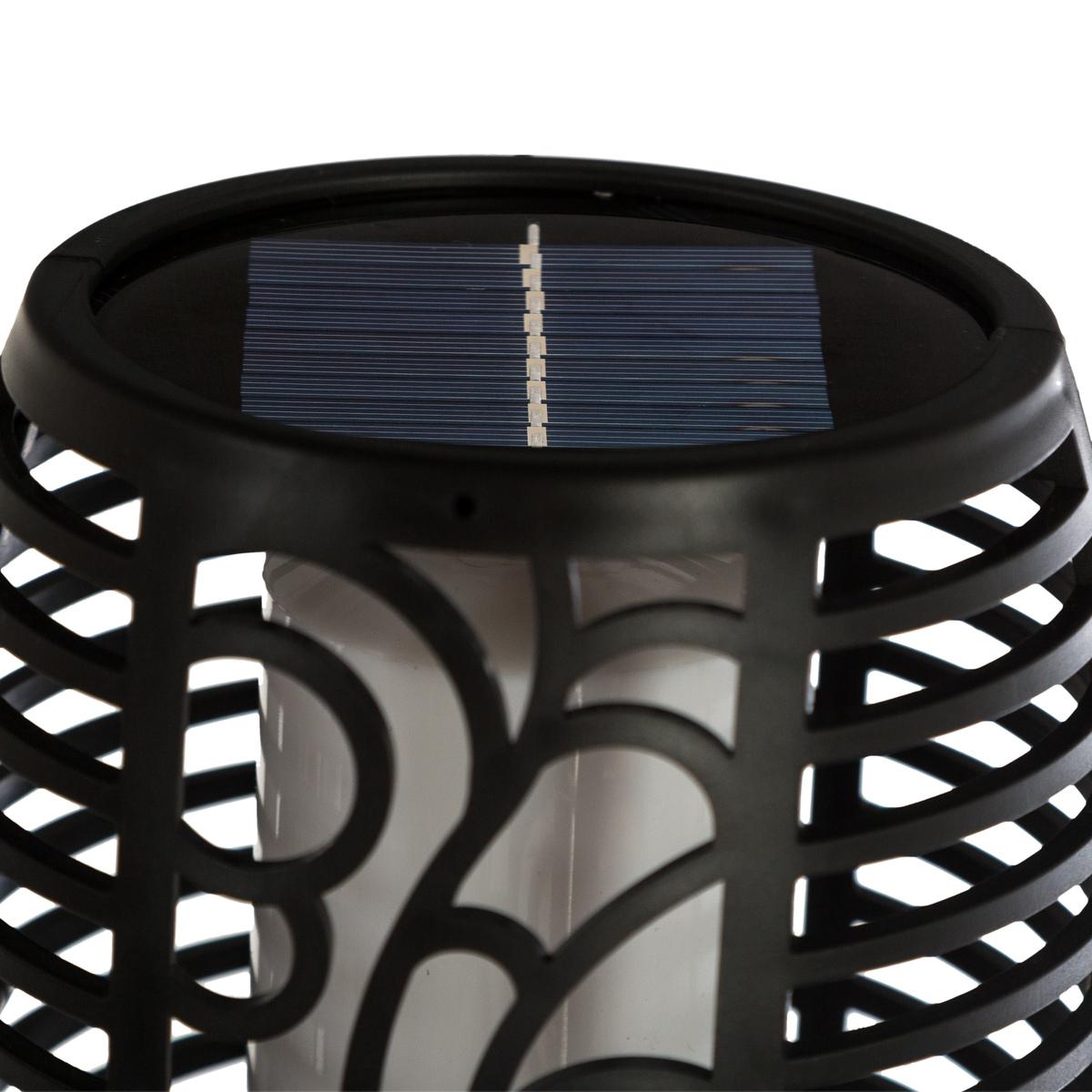 BALISE TORCHE SOLAIRE NOIR H.78CM