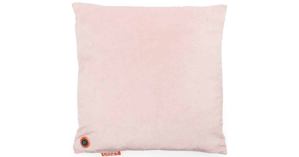 CozyUna Velvet 45 x 45 cm draadloos warmtekussen  (Lichtroze, Powerbank 5000 mAh)