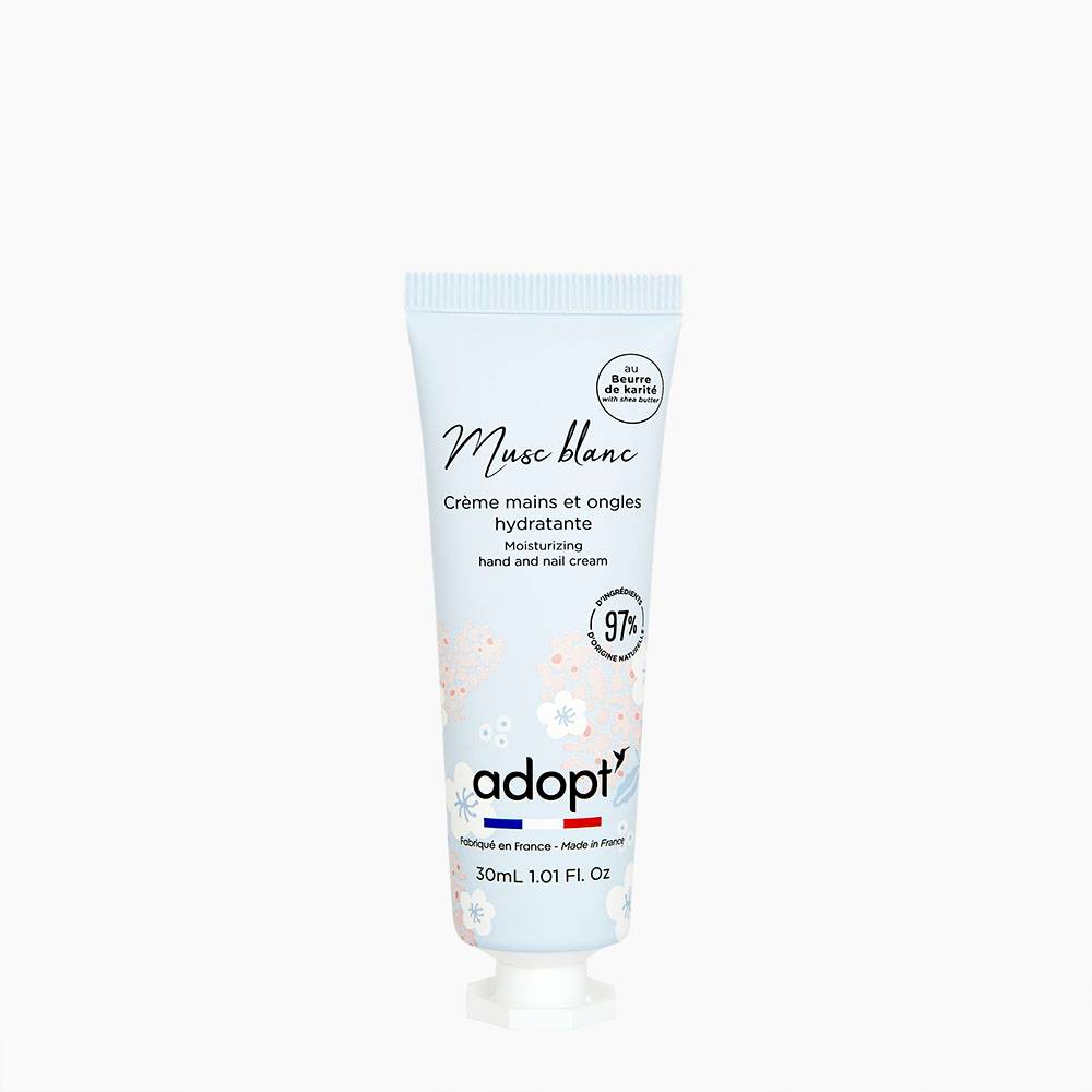 Musc blanc Crème mains et ongles hydratante 30ml
