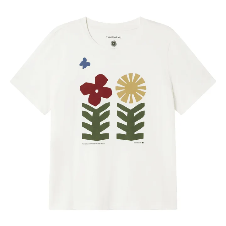 Thinking Mu T-shirt Ida Methamorphosis Coton Bio | Blanc