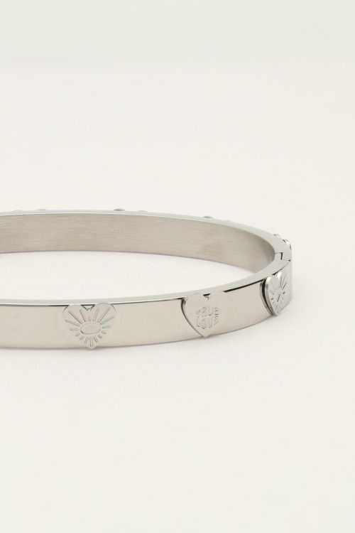 Candy bangle met hartjes