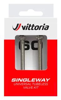 Paire de Valves Tubeless Vittoria Singleway Presta Argent