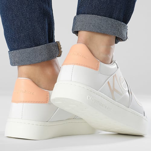 Baskets Femme Classic Cupsole 1443 Bright White Apricot Ice