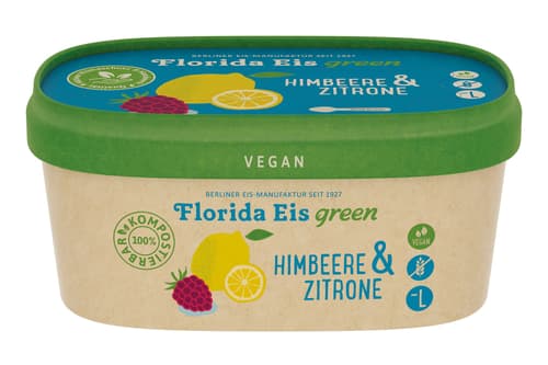 Florida Eis Himbeere & Zitrone Vegan Laktosefrei