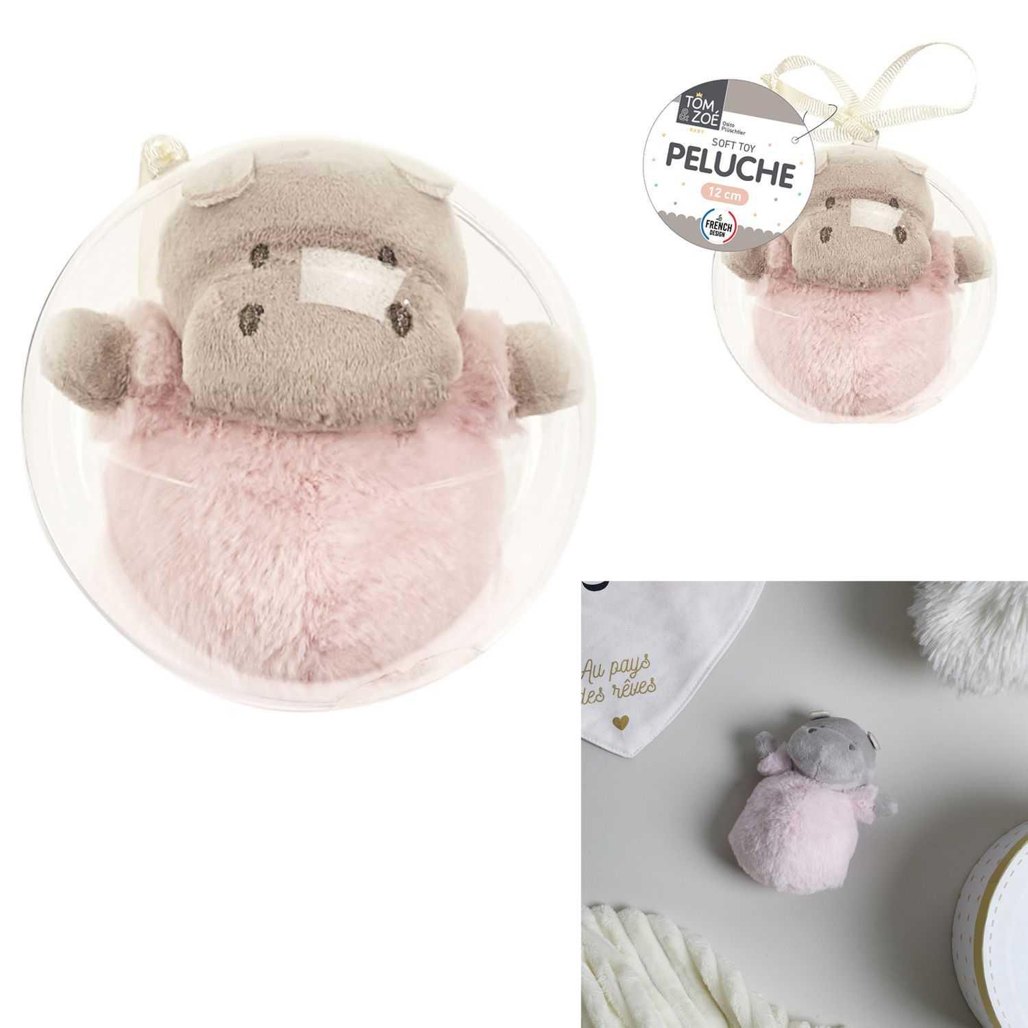 PELUCHE HIPPO BOULE TRANSPARENTE