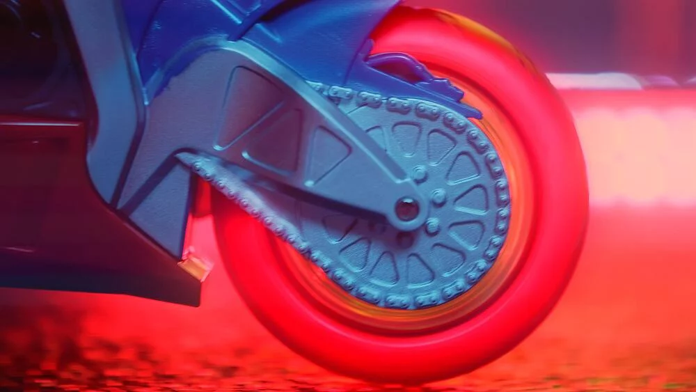 MA SUPERBE MOTO LUMIERES ET SONS