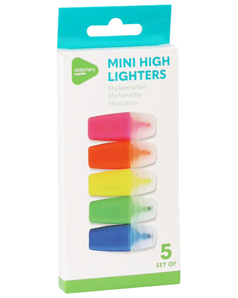Highlighter Mini - 5 stk