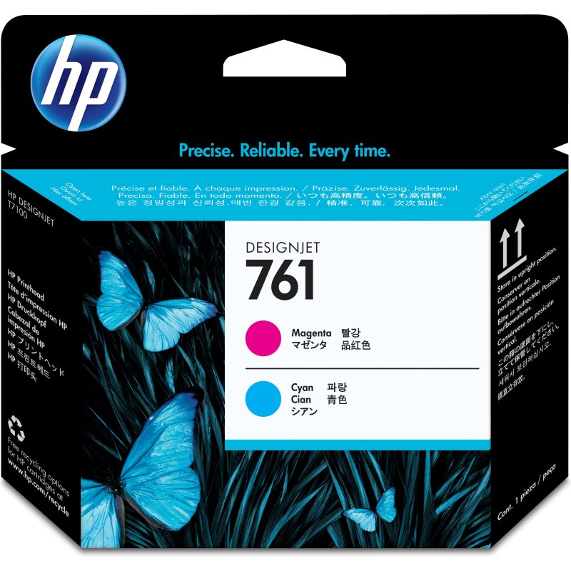 HP 761 tête d'impression Designjet magenta/cyan