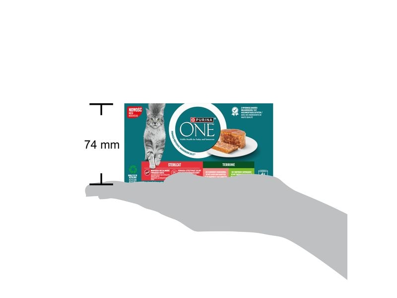 Purina ONE Nassfutter Sterilcat Terrine mit Lachs und Truth Alleinfuttermittel für ausgewachsene kastrierte Katzen