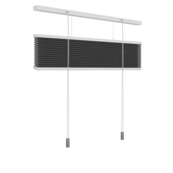 KARWEI dubbel plisségordijn verduisterend antraciet (kleurnr. 6013) 180x220 cm (bxh)