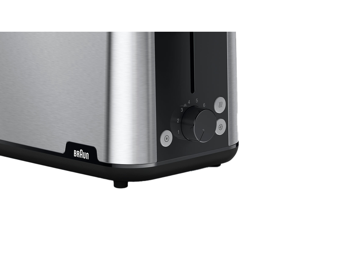 TORRADEIRA 2 FENDAS BRAUN HT1510BK INOX 900W