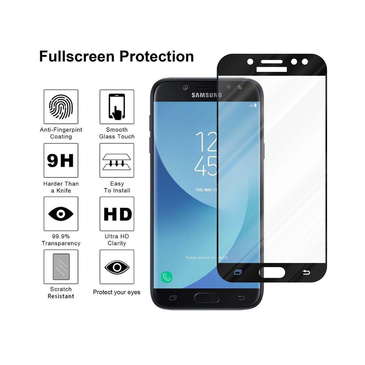 Samsung Galaxy J7 2017 Skjermbeskytter Skärmskydd