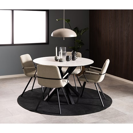 Selina spisebordsstol - beige