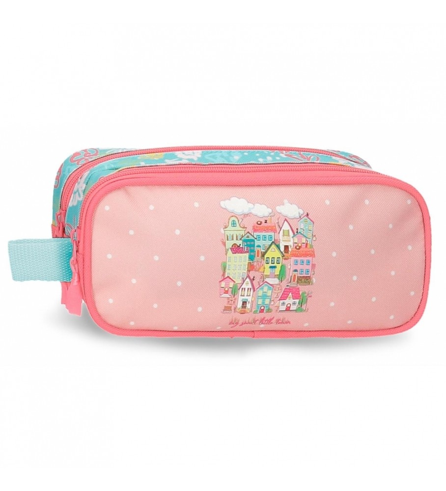 Roll Road Estuche Roll Road My little Town Dos Compartimentos rosa