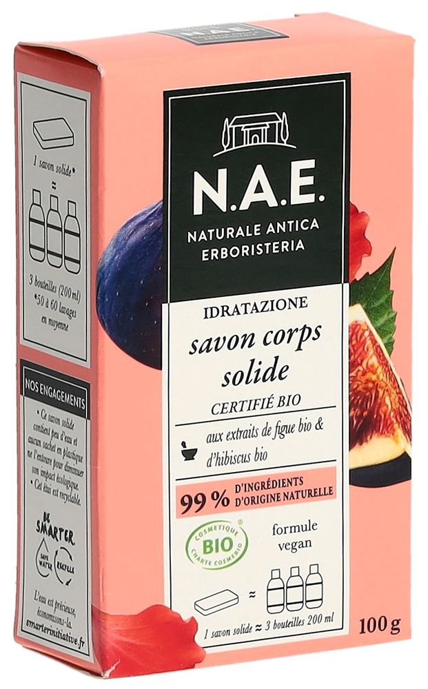 N.A.E Solid Soap Bodybar fest hydratant Box 100 g