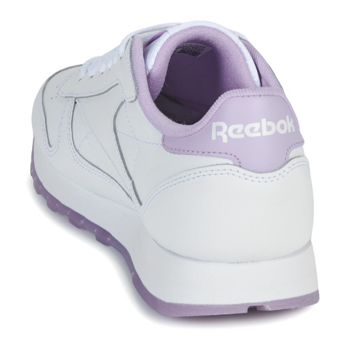 Reebok Classic - CLASSIC LEATHER - Blanc / Violet