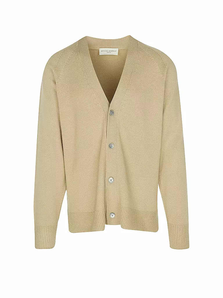 OFFICINE GENERALE Cardigan MILOS camel