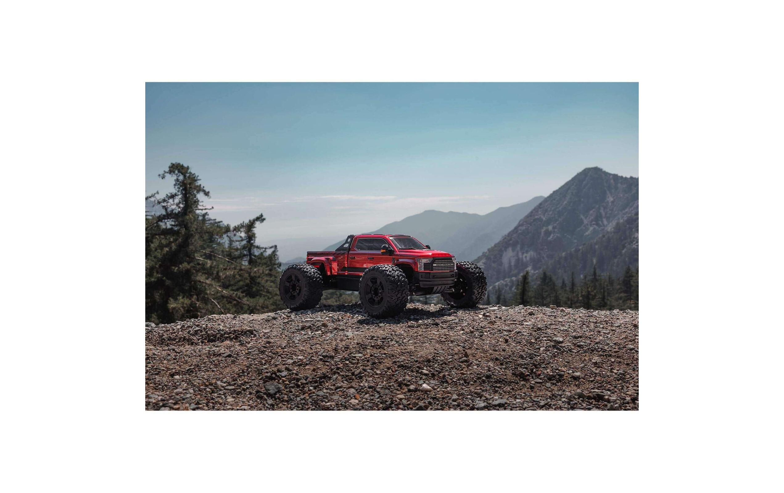 Monster Truck Big Rock 6S Rot, ARTR, 1:7<br>Crewcab Pick-Up Monstertruck mit brachialem 6S Brushless Antrieb
