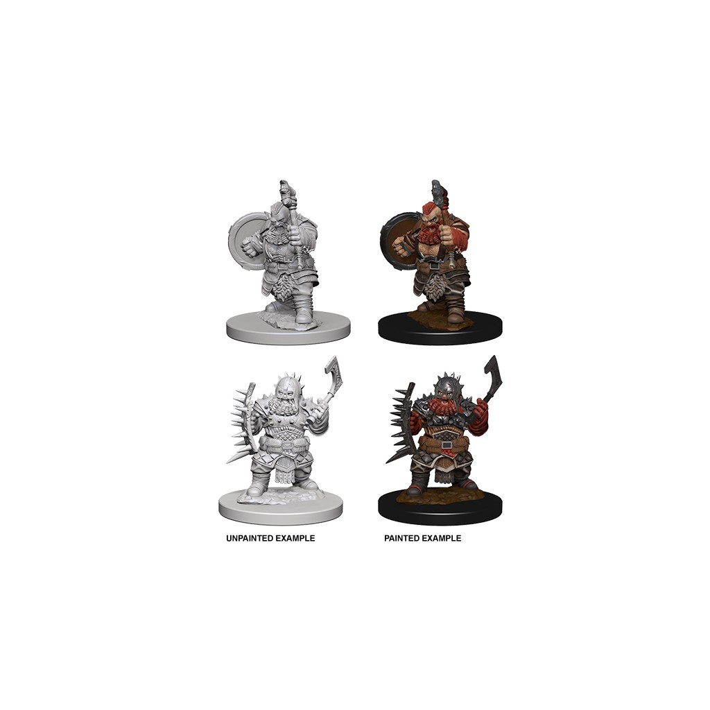 Pathfinder Deepcuts Unpainted Miniatures: Dwarf Male Barbarian