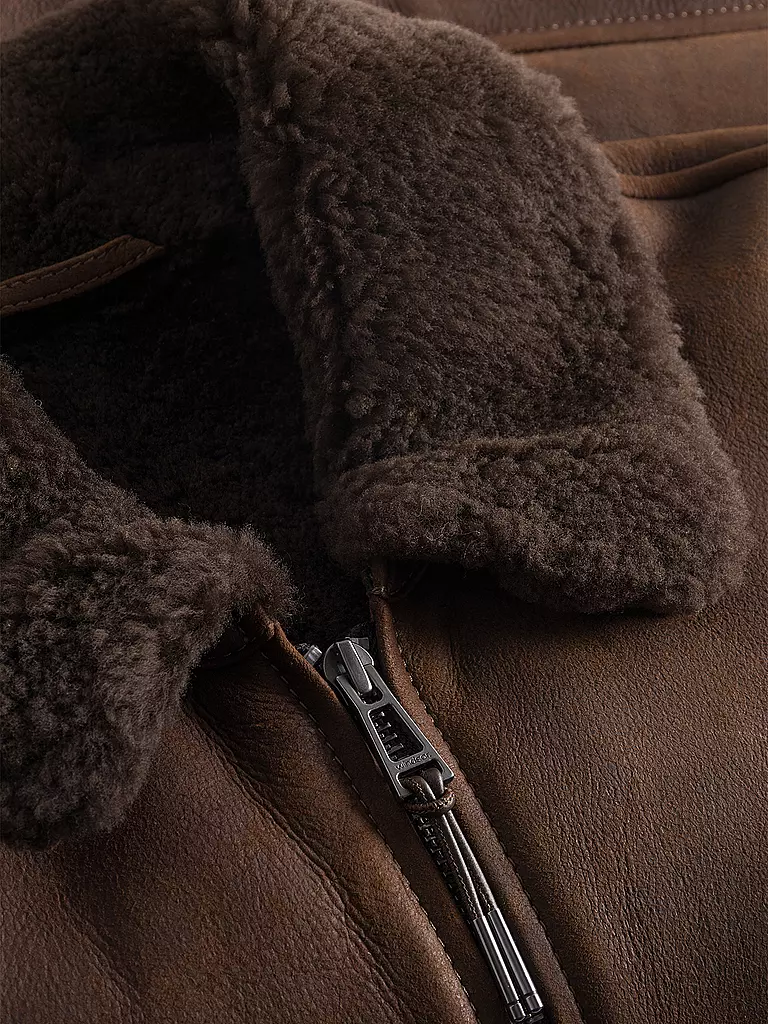 WINDSOR Lederjacke braun
