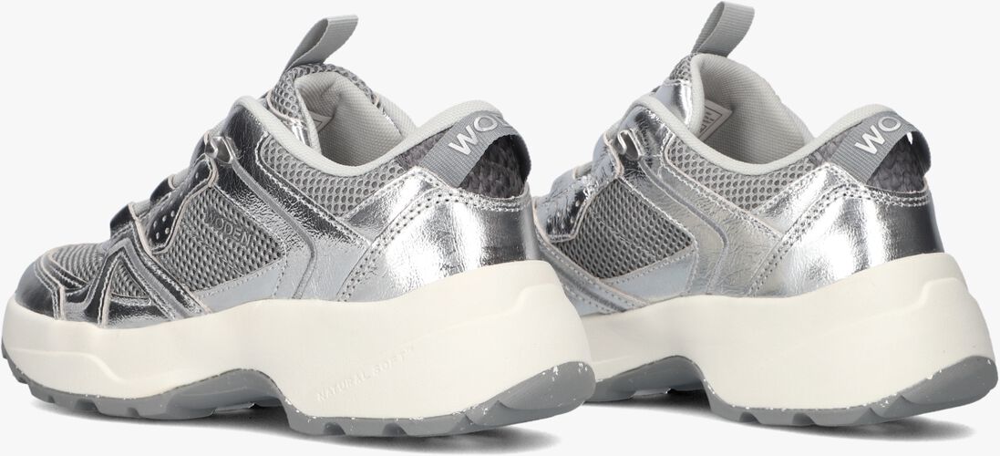 WODEN grijze woden lage sneakers sif metallic