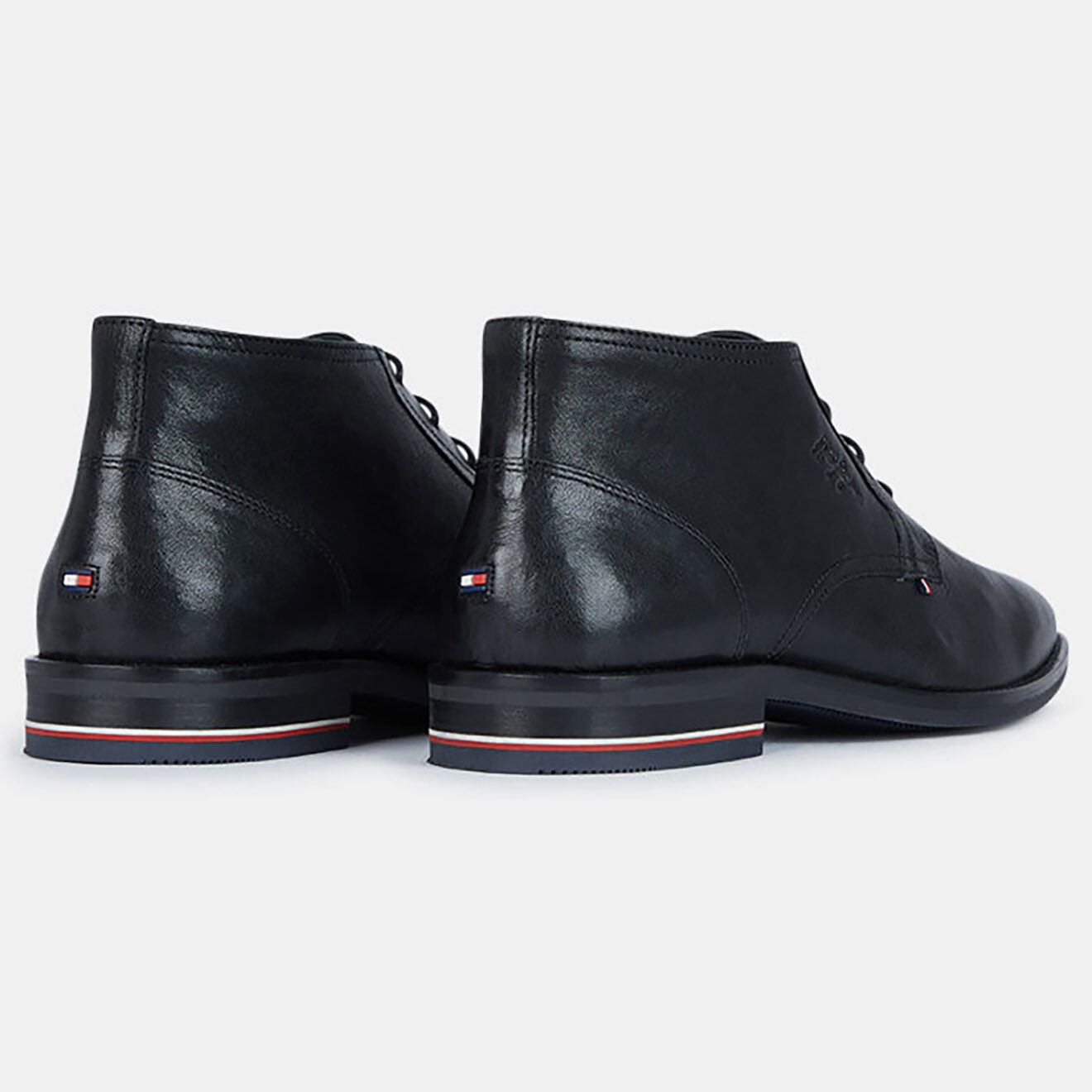 Tommy Hilfiger Desert boots en Cuir Signature noires