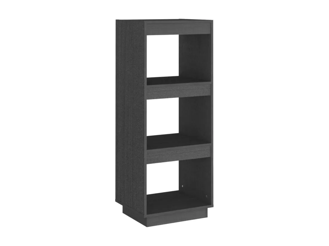 Bibliothèque/Séparateur de pièce Gris 40x35x103 cm Pin massif