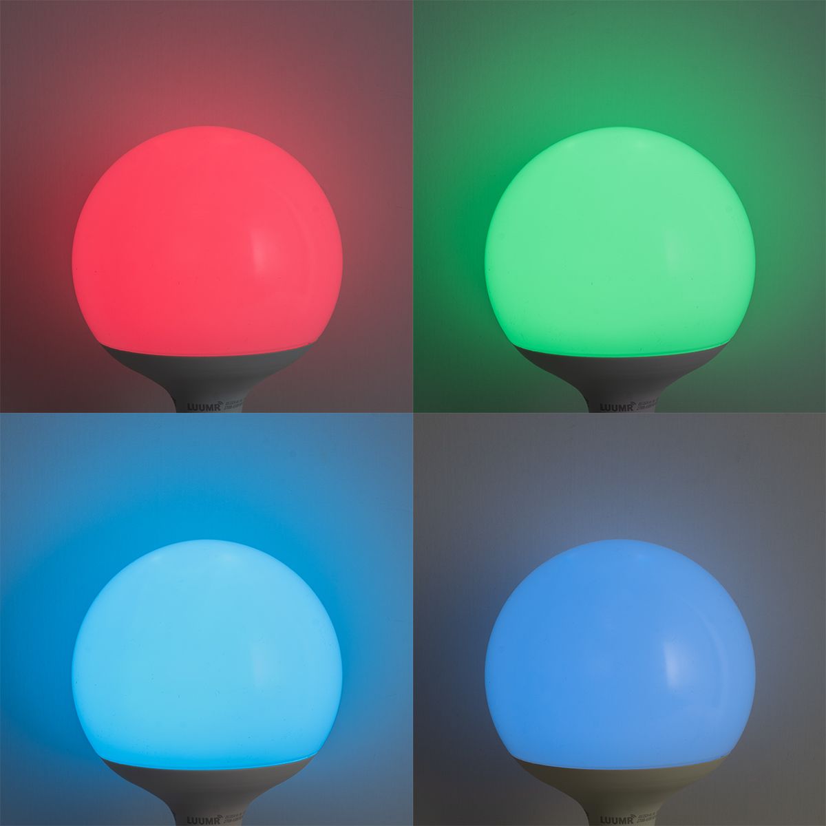 Smart E27 LED lamp G120 mat RGBW 9W 806 lm 2700-6500K