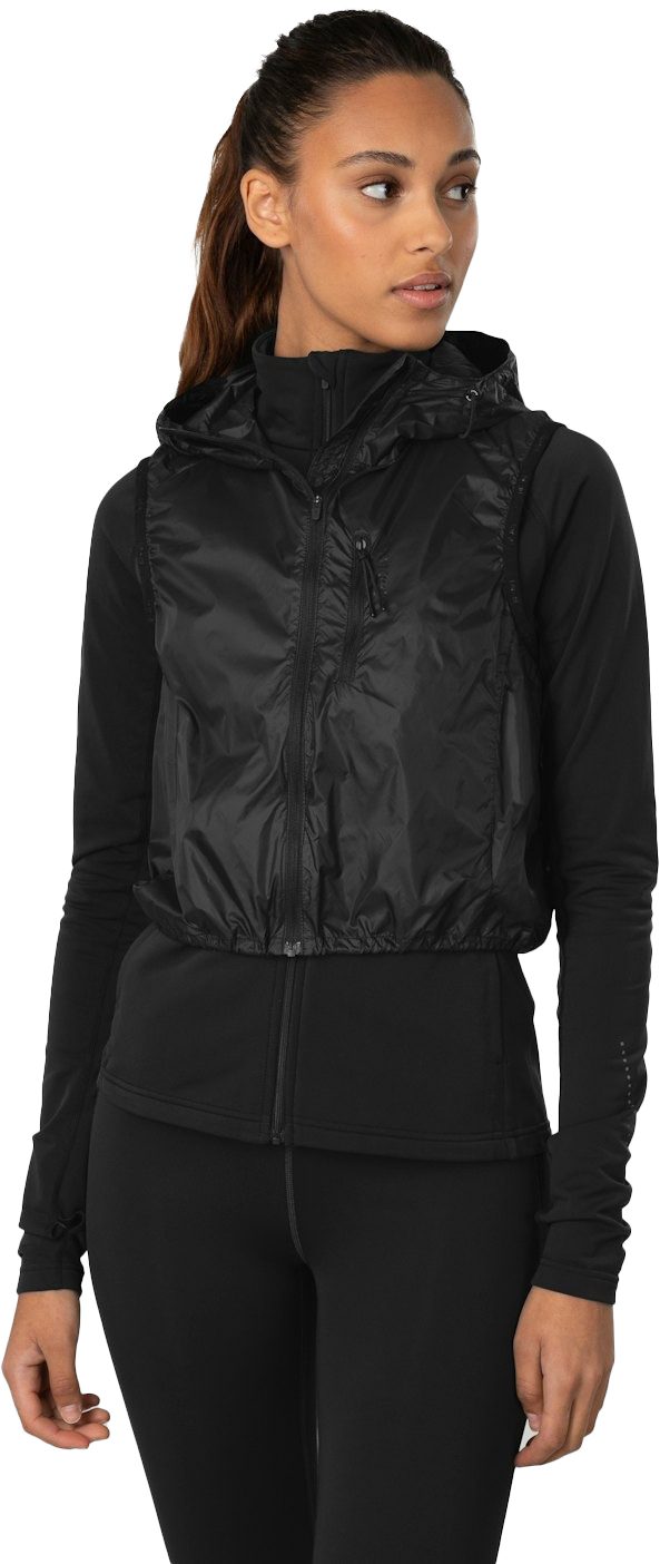 Discipline 2-in-1 Hybrid Running Jacket Dame Black