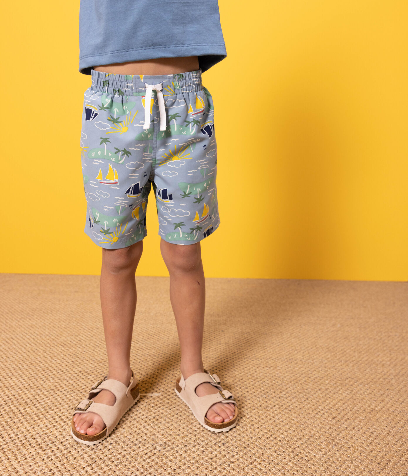 Short de bain recyclé imprimé enfant garçon