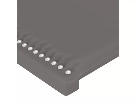Tête de lit à LED Gris 160x5x78/88 cm Similicuir