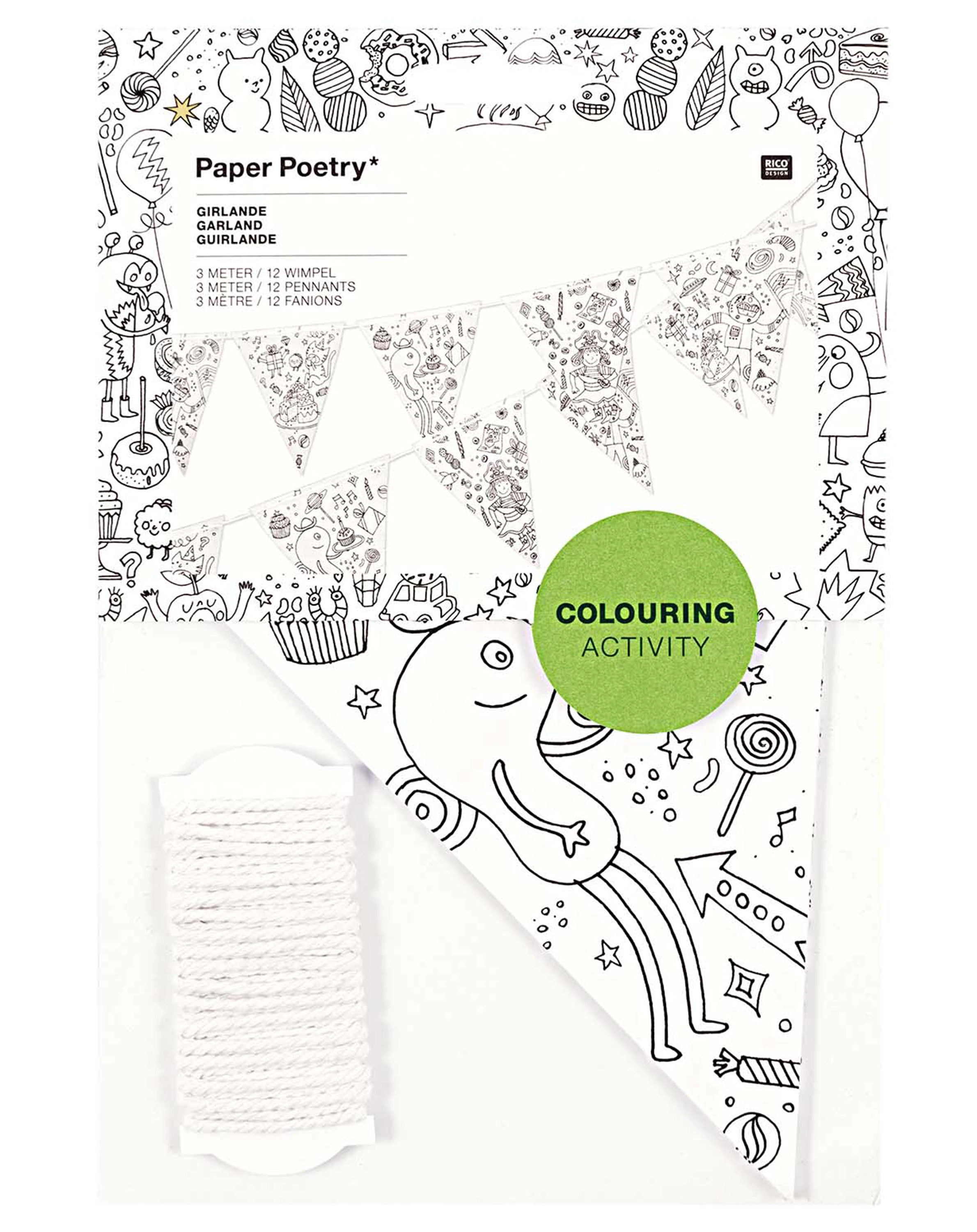 Wimpelkette COLOUR ACTIVI (3m)